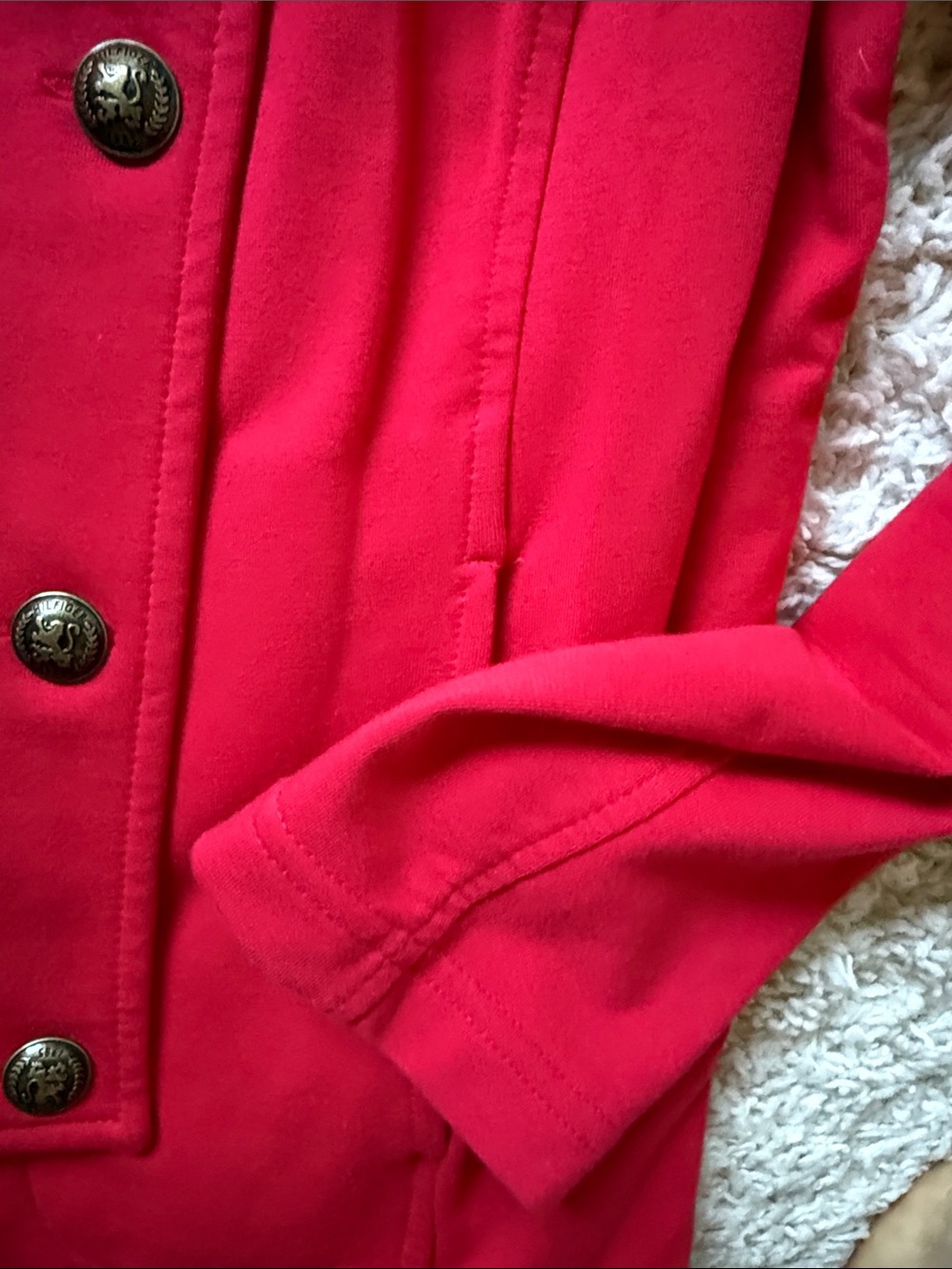 Tommy Hilfiger Red Military-Style Women’s Jacket - Picture 4 of 7